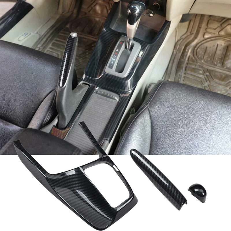 

3Pcs Automatic Gear Shift Frame Cover Trim Accessories LHD Fit For Honda Civic 2012 2013 2014 2015