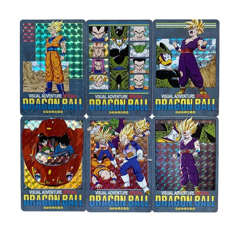 

6Pcs/set Dragon Ball Storm Special Series Refraction Color Flash Self Made Anime Game Characters Collection Cards Toys Gifts