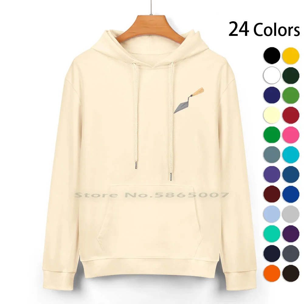 Trowel Pure Cotton Hoodie Sweater 24 Colors Archaeology Archeology Digging Trowels Plants Gardening 100% Cotton Hooded