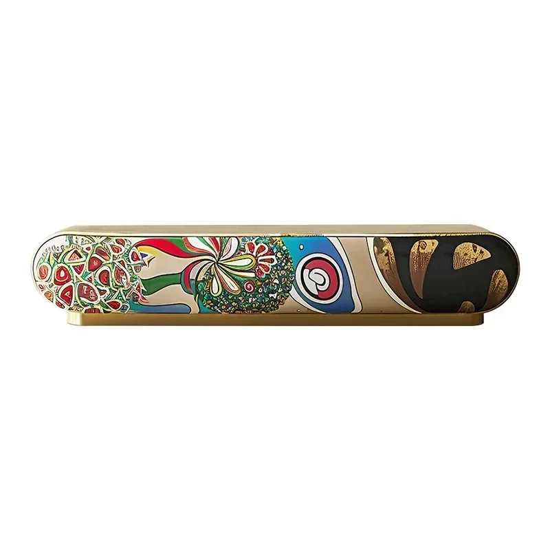 z.56*Italian light luxury original design audio-visual cabinet living room art design sense painted floor cabinet