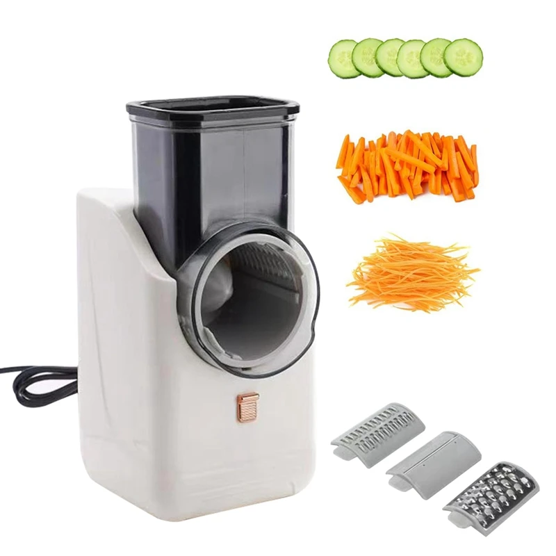 Versatile Electric Cheese Grater Detachable Electric Salad Maker For Home Kitchen Vegetable Slicer For Potato Cheeses Durable