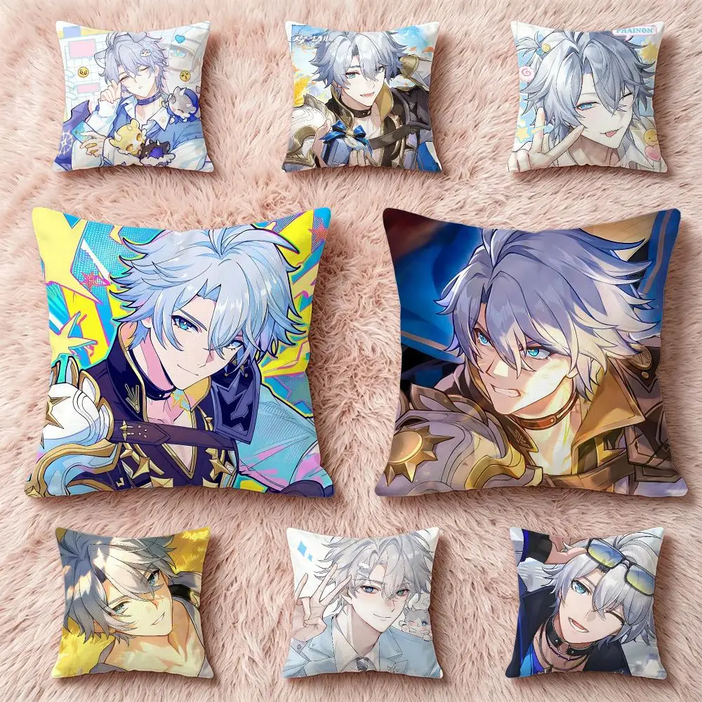 Game‑PhainonS Cushion Cover Pillow Multi‑size Short Plush Pillow Cute Simple Style For Living Room Bedroom Birthday Gift