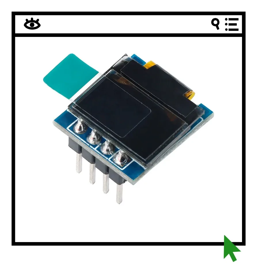 

2PCS IPS 0.96-inch TFT display IPS LCD screen ST7735 IPS display welded iron frame Hancai