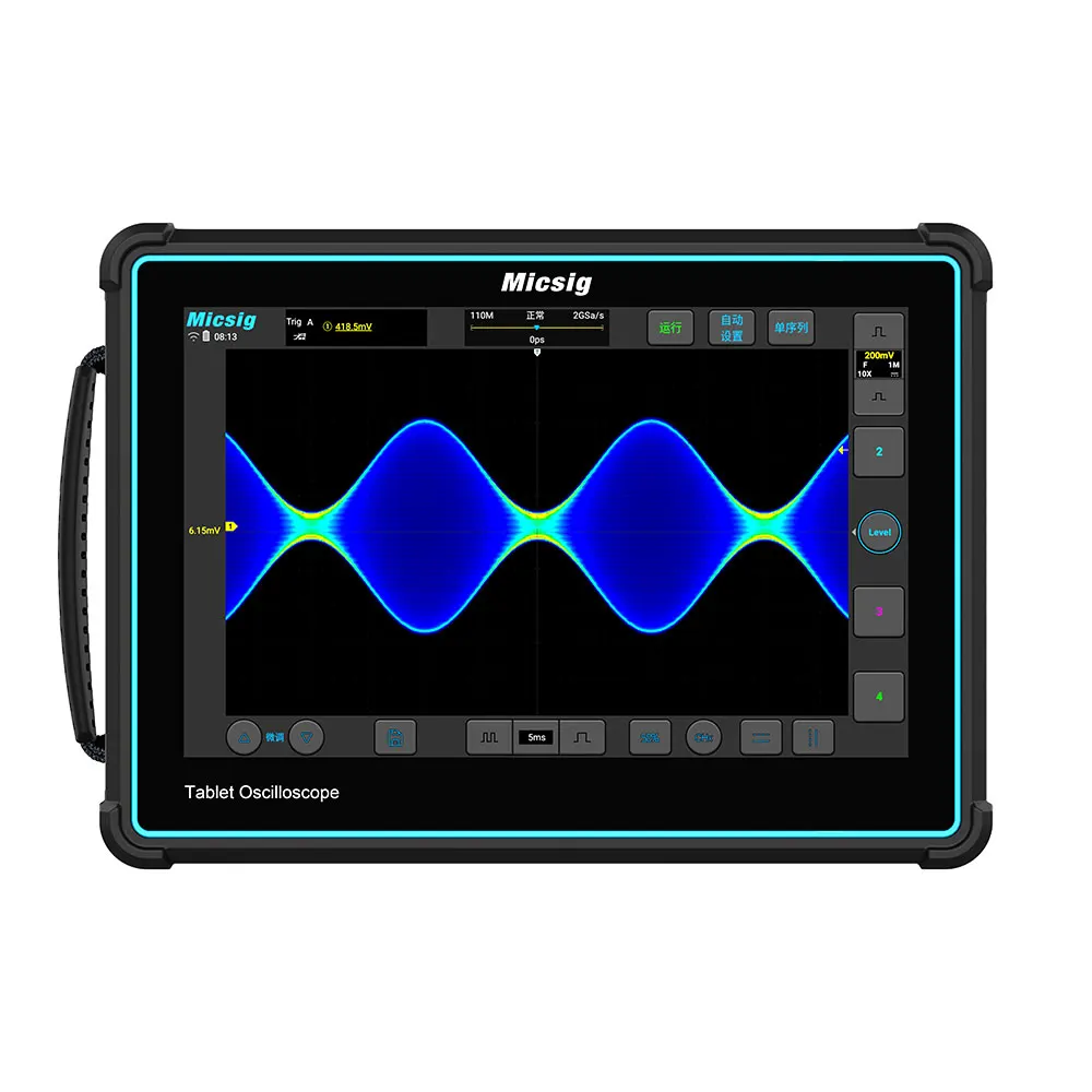 Oscilloscope numérique Micsig TO2004 200MHz 2GSa/s 4CH pour tablette avec écran tactile 10.1"