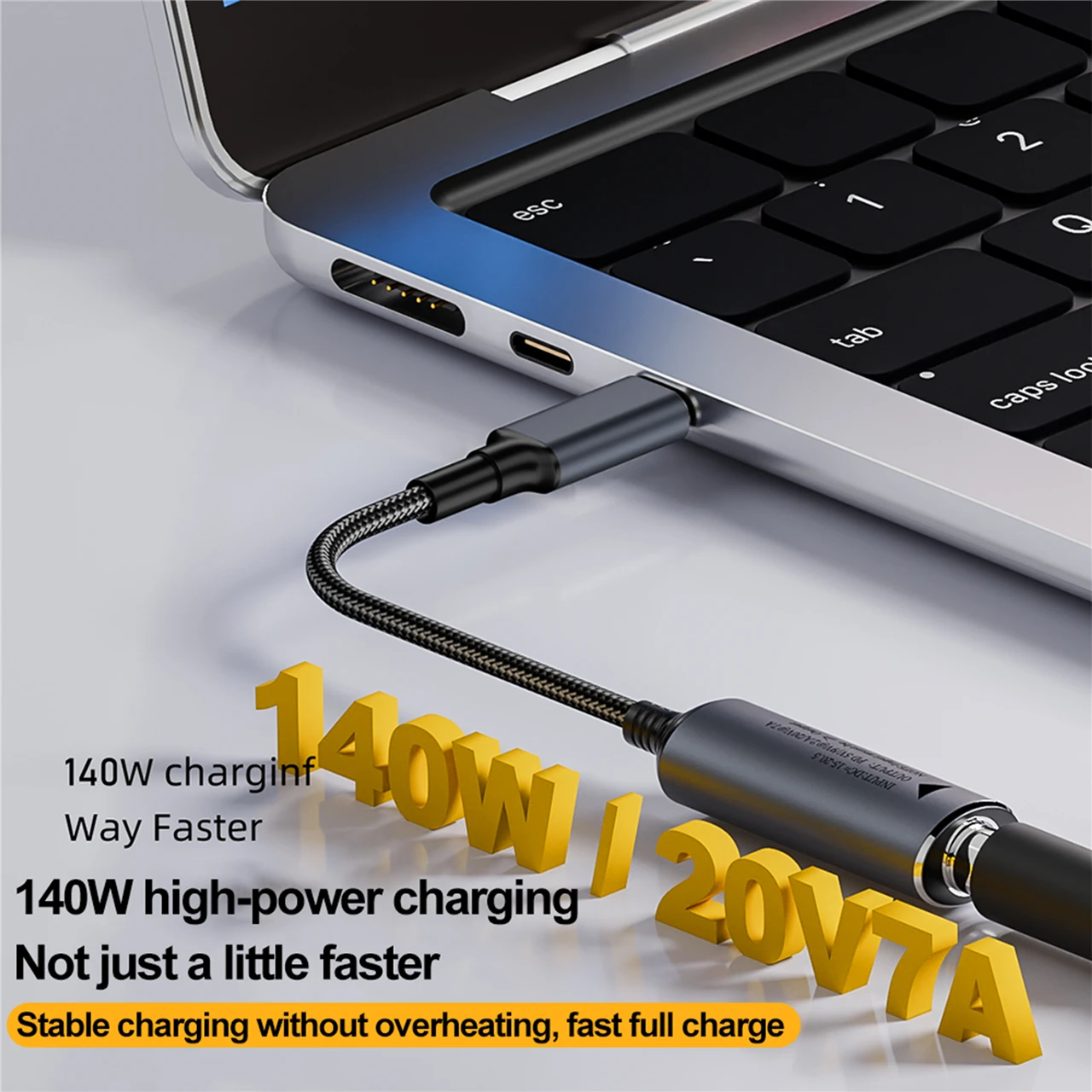 Upgraded version 140W 5v2A20V7A DC Female to USB C Type C PD Power Adapter Converter Fast Charge Cable for Macbook Huawei Lenovo