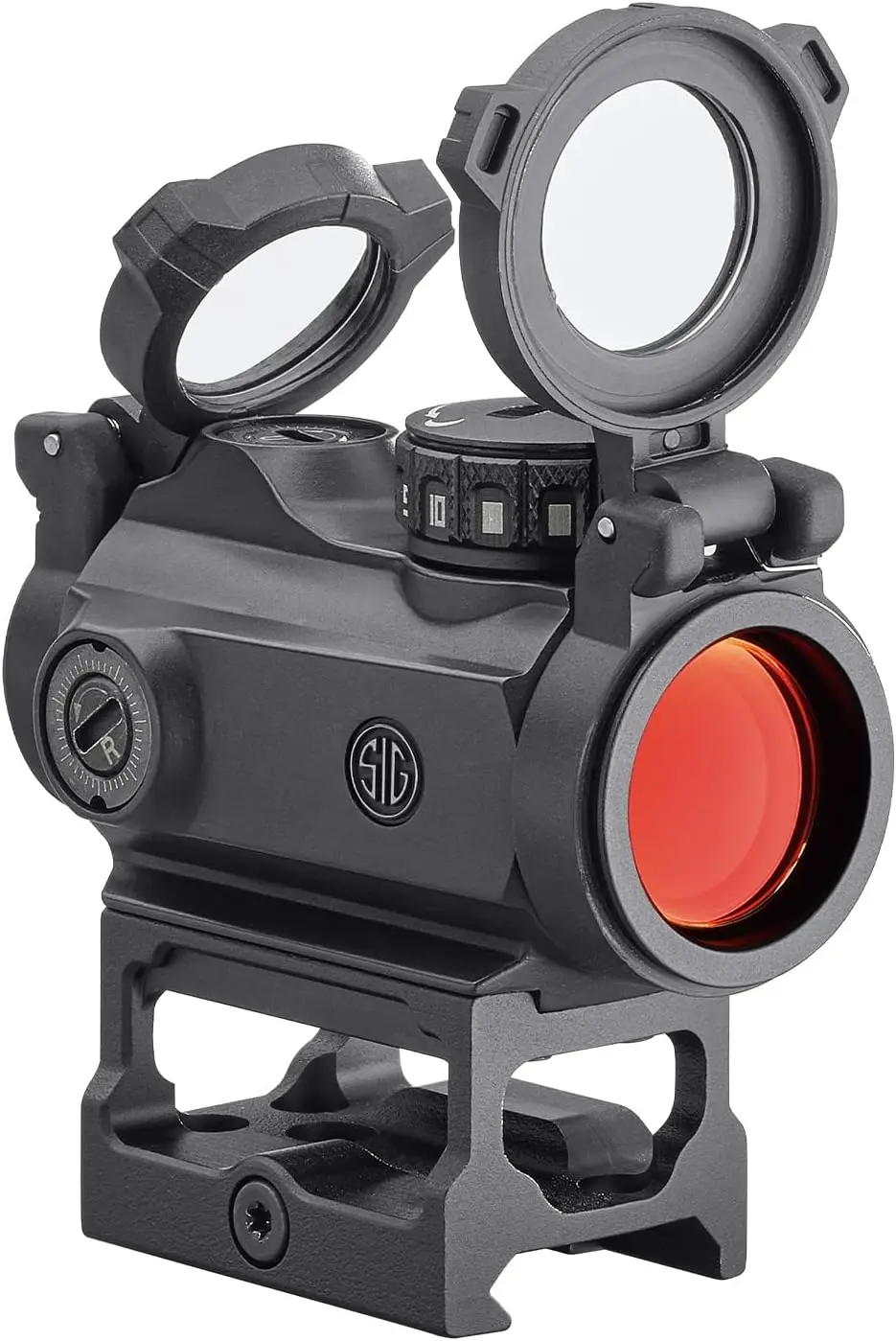 1x20mm 2 MOA Red Dot Sight Durable Waterproof Lightweight Ultra-Compact Gun Sight with Flip-Back Lens Covers