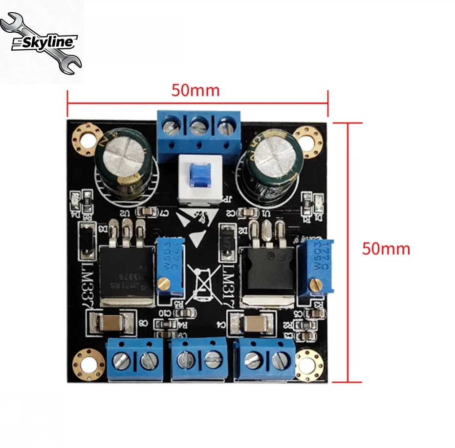 LM317/LM337 Modul linear geregeltes Netzteil einstellbares Netzteilmodul Abwärtsstromversorgungsmodul