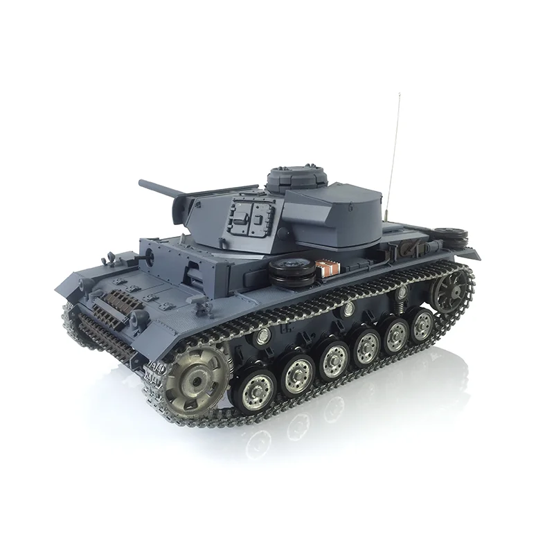 1/16 7.0 HENG LONG FPV Customized Panzer III L RTR RC Tank 3848 Metal Track Wheel Remote Control Car TH17346-SMT4