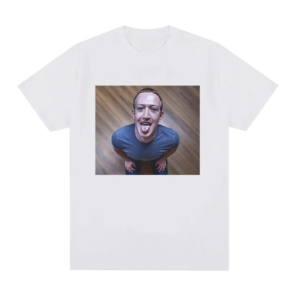 Funny Brainrot Meme T Shirt Mark Zuckerberg Good Boy Joke T Shirts Men Women Clothing Casual Oversized 2026 Family T-shirts