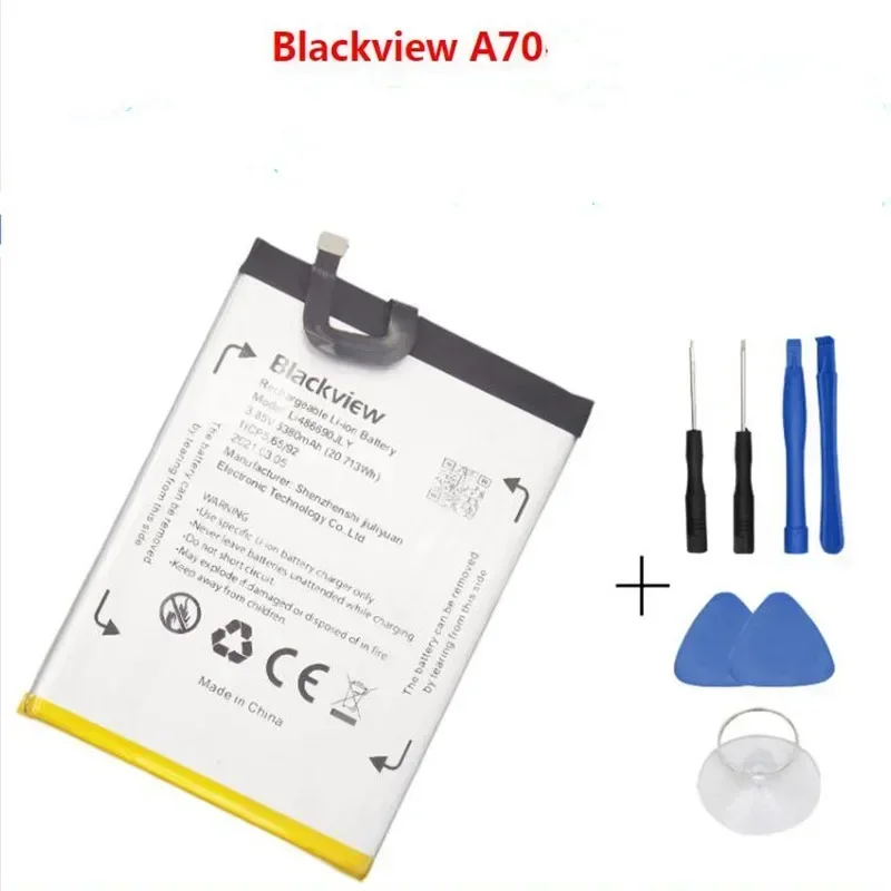 

In stock for Blackview A70 Battery 5380mAh New production date Long Standby Time For Blackview Li486690JLY Battery