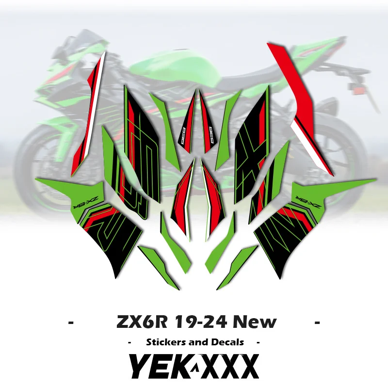 For Kawasaki ZX-6R ZX6R Ninja6R 2019 2020 2021 2022 2023 2024 ZX6R 19-24 New OEM Replica Sticker Decal