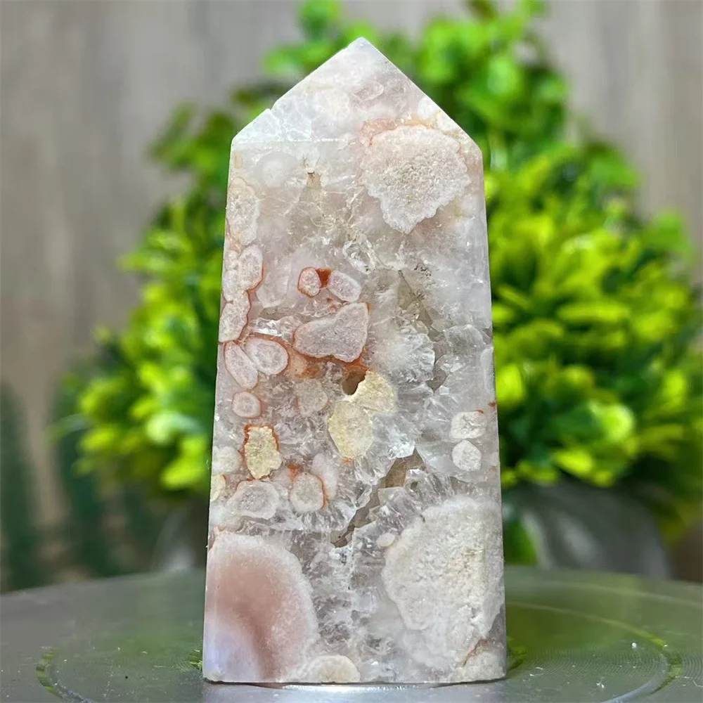 

Crystal Natural Pink Amethyst Flower Agate Stone Quratz Energy Mineral Gemstone Meditation Healing Gem Home Decoration