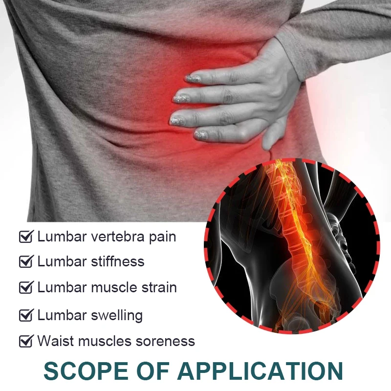 12pcs/bag Lumbar Spine Stickers Arthritis Moxibustion Medical Plaster Wormwood Back Pain Patch Self-heating Bone Pain Relief