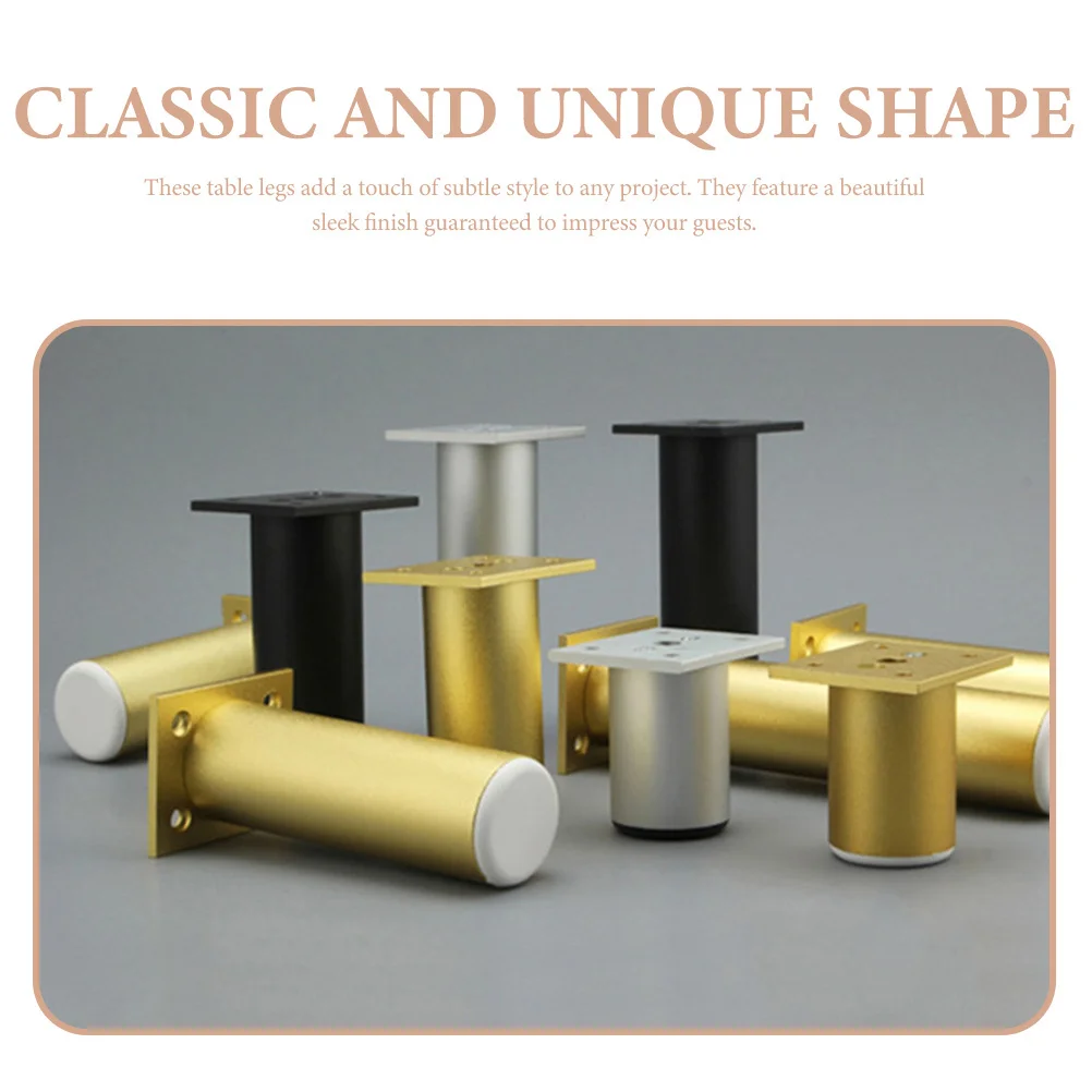 4Pcs Aluminum Alloy Sofa Feet Thickened Furniture Support Legs for Cabinet Wardrobe Coffee Table Sturdy Tea Table Leg