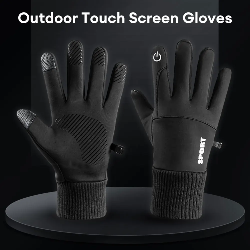 Winter Waterproof Men's Gloves Windproof Sports Fishing Touchscreen Driving Motorcycle Ski Non-slip Warm Cycling Women Gloves