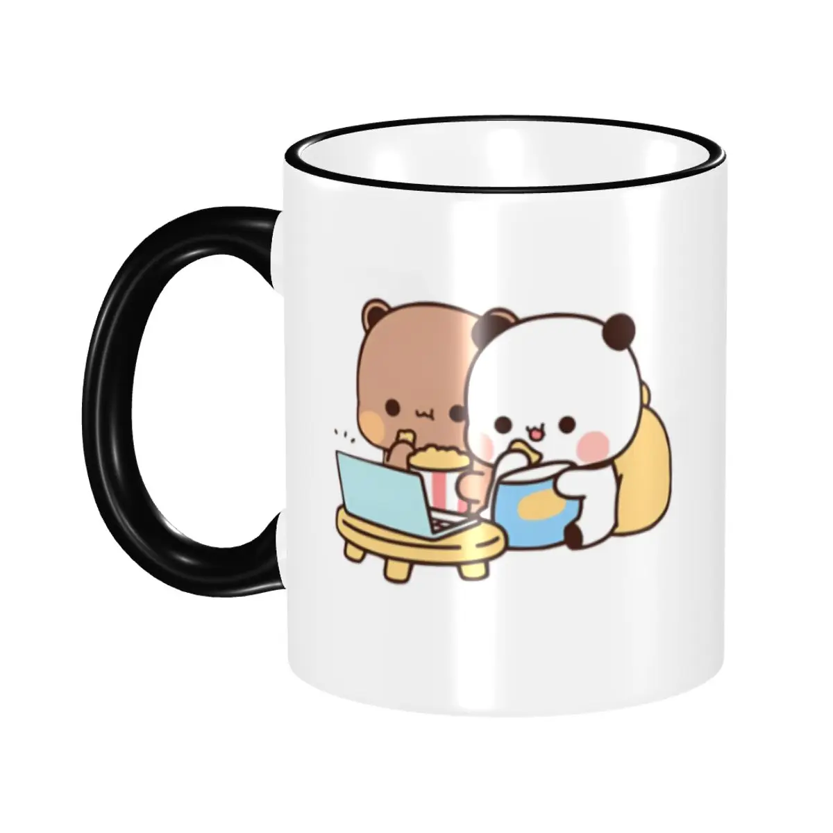 

Custom Cute Emoticon B-Bubus D-Dudus Mug DIY Bear And Panda Ceramic Milk Tea Coffee Cup