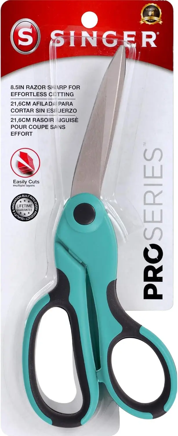 

8-1/2-Inch Heavy Duty Bent Sewing Scissors, ProSeries for Fabric Cutting