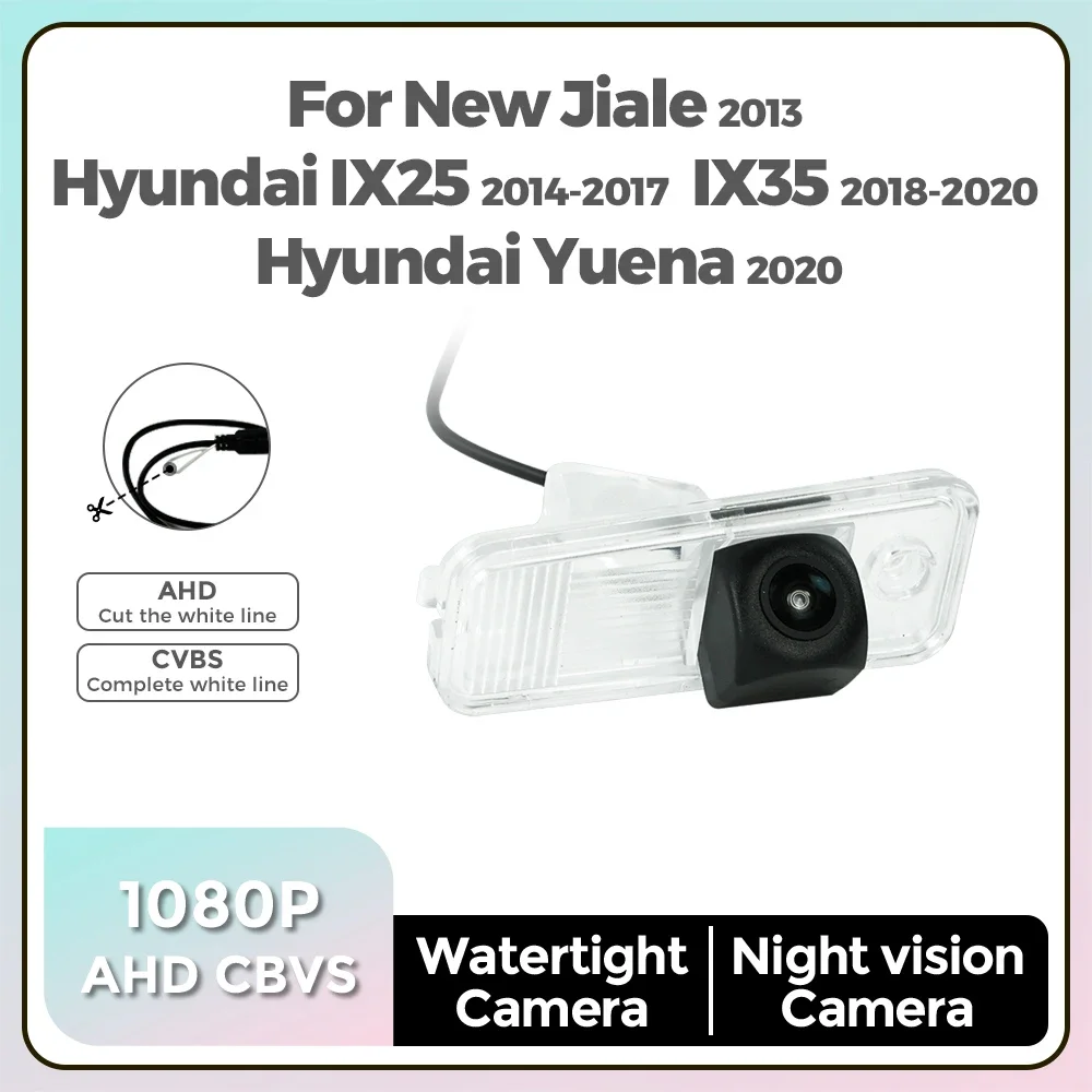 1080P Reverse Camera for Kia Carnival 2013 Hyundai LX25 2014-2017 IX35 Yuena 2020 Fisheye Lens Car Vehicle Rear View Reversing