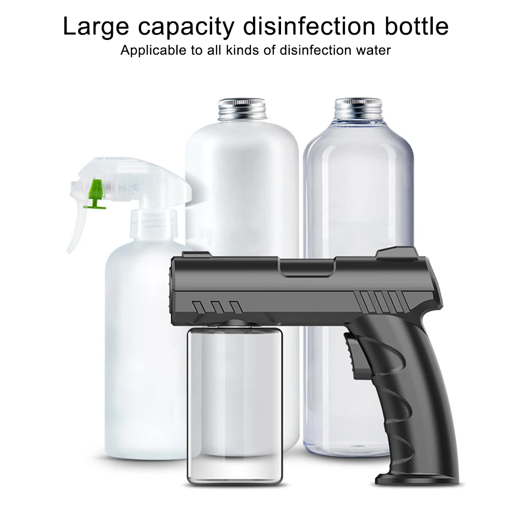 Professional Disinfectant Fogger Machine Electrostatic Atomizer Cordless Handheld Nano Steam Gun Rechargeable Spray Gun