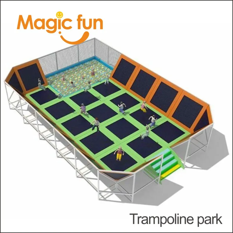 High Quality Indoor Trampoline Park Mat Jumping Exercise Equipment Suitable for Home Fitness and Gym Use