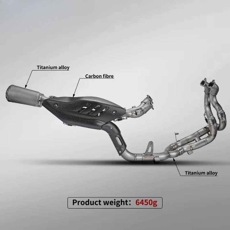 For Duca V4 V4S 2025 Motorcycle Exhaust AK Titanium Alloy System Modification for Panigale V4 V4S Street Fighter V4 V4S 2025 New