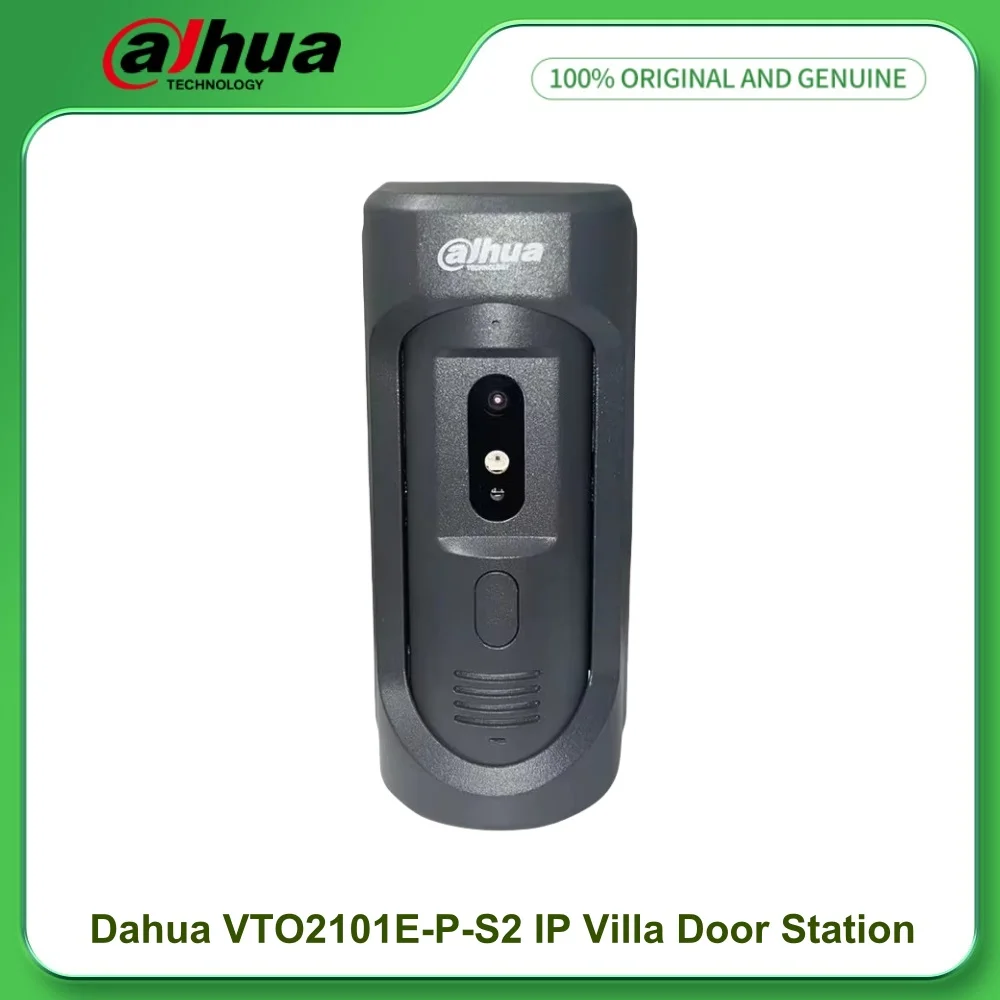 Dahua DHI-VTO2101E-P-S2 Stazione porta villa IP Serie VTO2 Telecamera CMOS HD da 2 MP Videocitofono Campanello IP65 IK10 Altoparlante incorporato