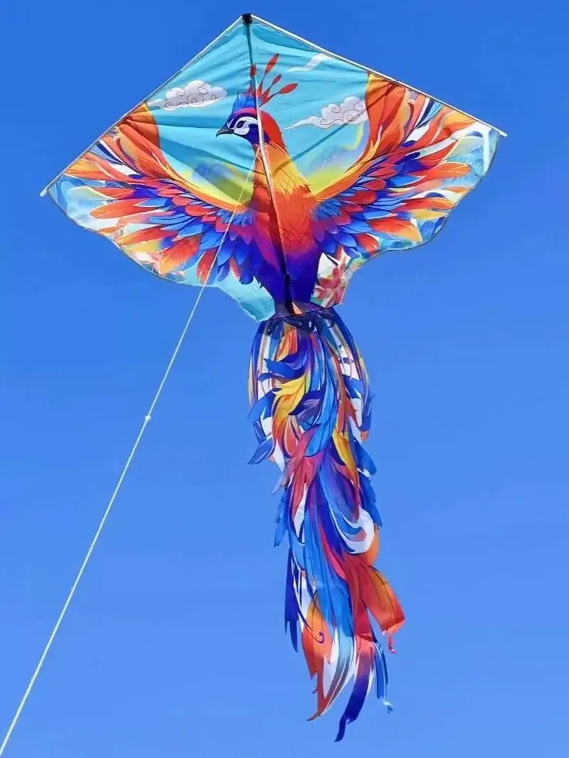 free shipping phoenix kites for adults kites line flying outdoor ripstop nylon Breezemoon enough game flying bird toy papalote