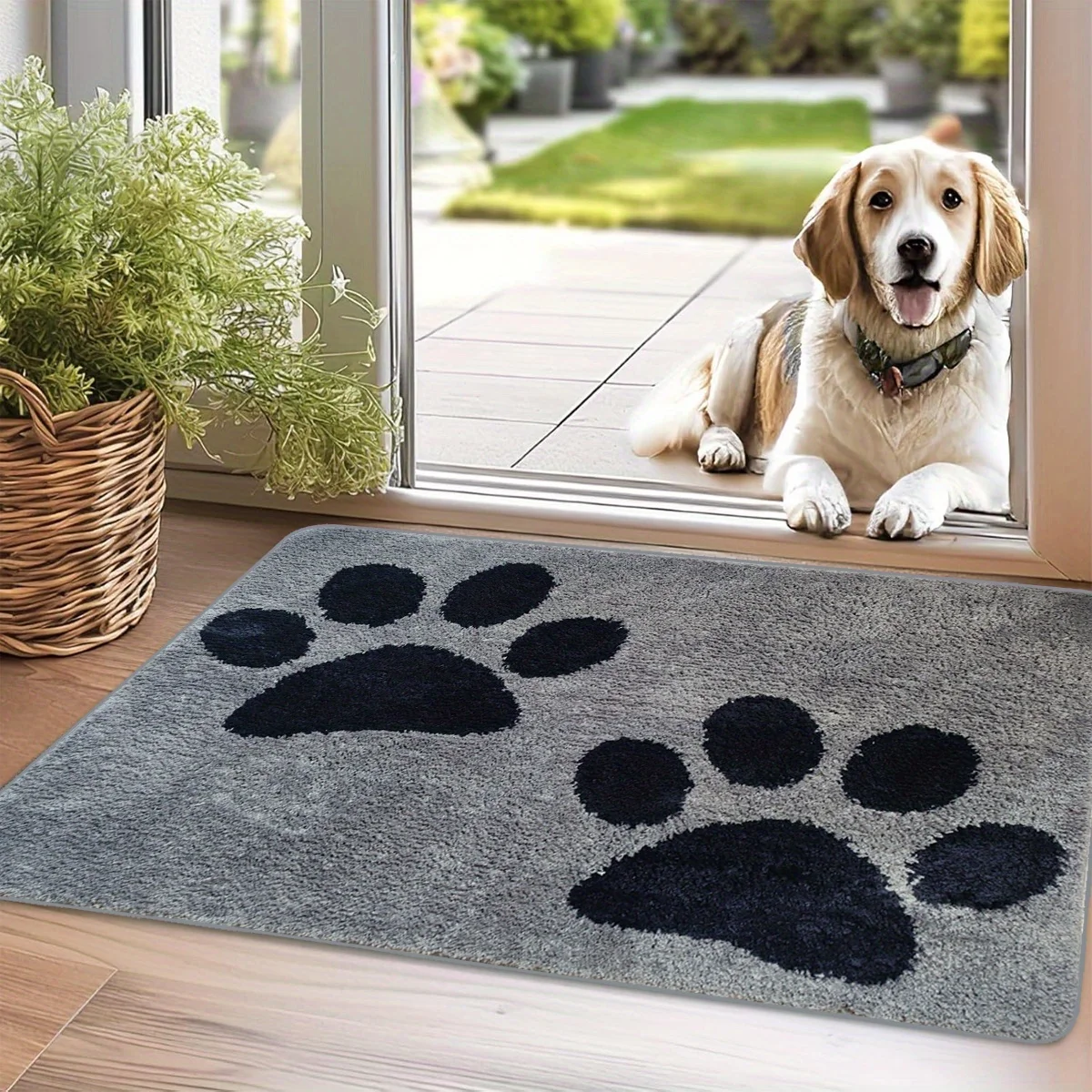 

50*80cm Cute Claw-Patterned Small Rugs for Bedroom Soft Living Room Carpets Bathroom Mats Door Mats Home Decoration