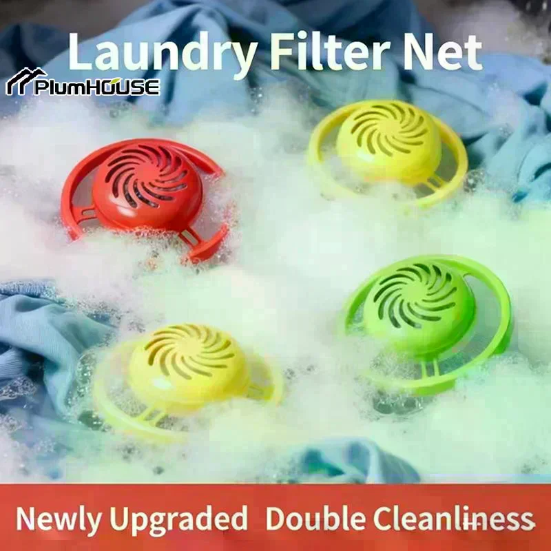 Floating Laundry Balls With Built-in Pod Compartment | Pet Hair & Lint Catcher Washing Net, Multi-Functional Debris Remover