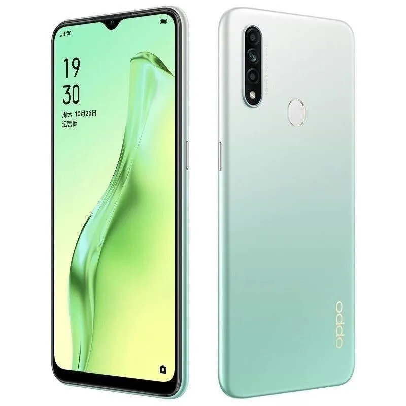 هاتف OPPO A8 المحمول 8GB + 256GB AI Face Unlock 6.5 بوصة شاشة Waterdrop 4230 مللي أمبير في الساعة بطارية كبيرة 12 ميجابكسل كاميرا خلفية ثلاثية الإصدار العالمي