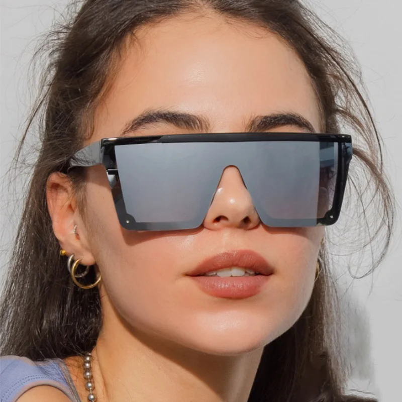 

Large Frame Sunglasses Women Men Metal Decoration Sun Glasses Brand Designer Sun Glass Outdoor Classics lunettes de soleil homme