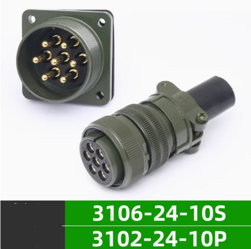 

5015 military standard waterproof aviation plug socket 7-core MS3106A24-10S MS3102A24-10P
