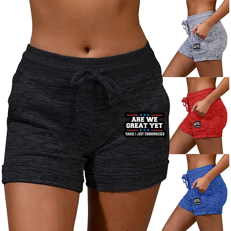 

Женские летние спортивные пляжные узкие повседневные короткие брюки с эластичной резинкой на талии