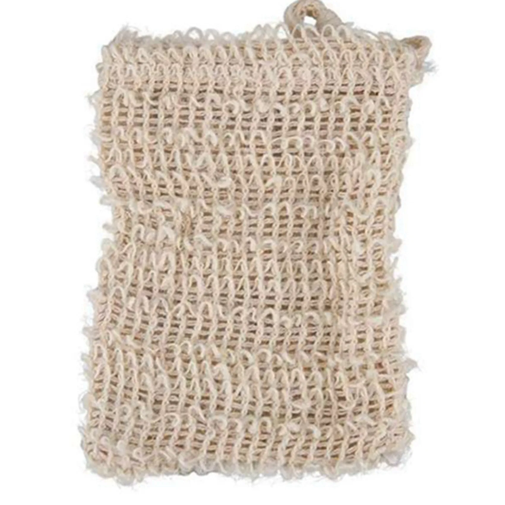 ABKR-100Pcs Shower Bath Sisal Soap Bag Natural Sisal Soap Bag Exfoliating Soap Saver Pouch Holder