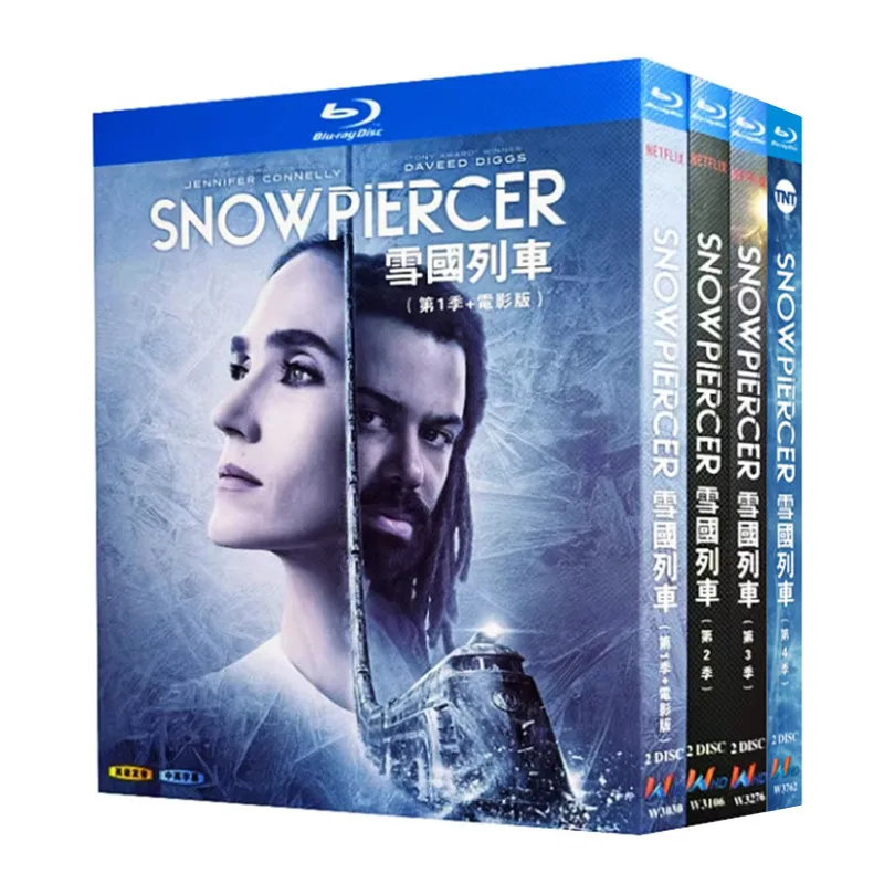 

Blu-ray Ultra HD TV Series Snowpiercer Seasons 1–4 plus Movie Edition BD Discs Box Set