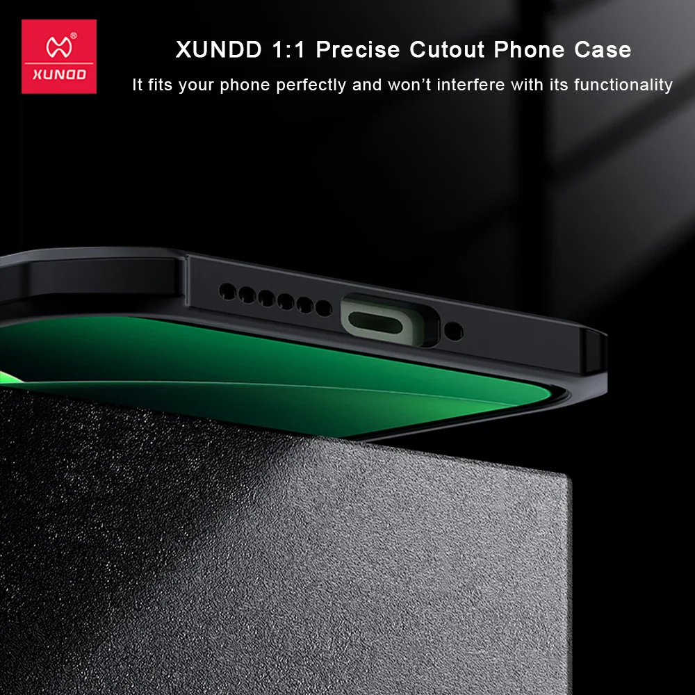 Xundd pour Xiaomi 17 Mi 17 Pro Max étui, Airbag Anti-chute, Anti-empreintes digitales, dos mat Transparent acrylique + coque TPU protection de caméra