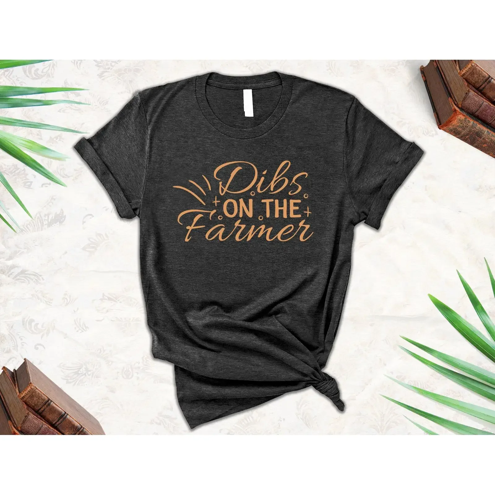 Dibs on the Farmer T Shirt Funny Farm Wife Country Girl  vintage Washed Casual Comfortable Soft Stylish homme designer clothes