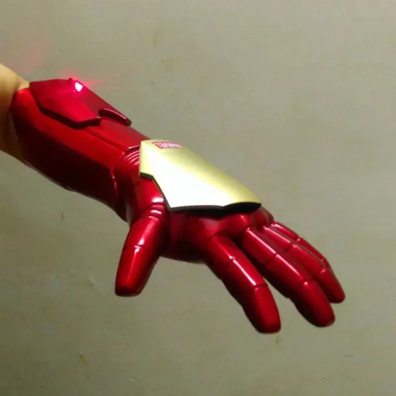 LCK01 الرجل الحديدي قفازات ضوء Led تأثيري اللعب ML أساطير الرجل الحديدي يمكن ارتداؤها قفاز PVC عمل الشكل 1:1 الدعائم هدايا عيد الميلاد fYh1@!