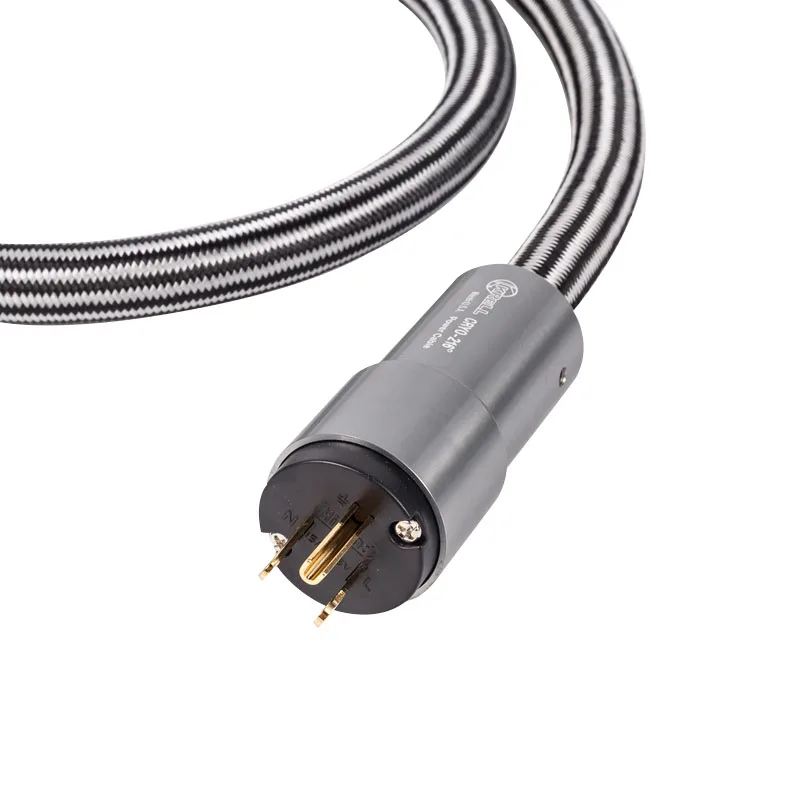Krell4 generation hifi power cable copper silver mixed conductor US / EU pure copper gold-plated plug