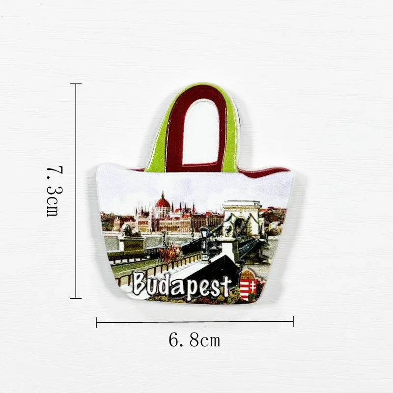 بودابست، المجر معلم بناء مغناطيس الثلاجة الإبداعية السفر تذكارية ديكور المنزل