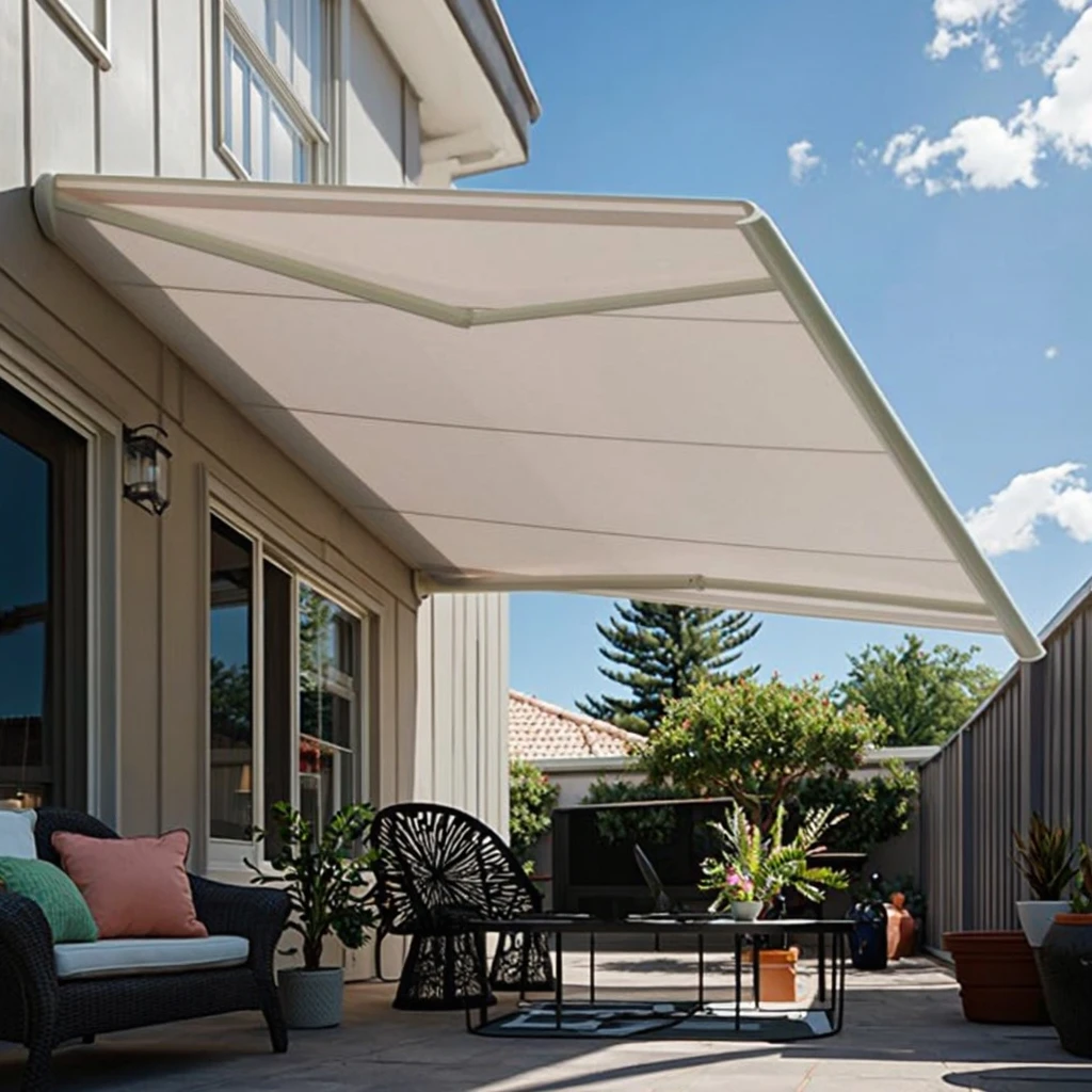 

Automatic 3x3 4x3 Aluminum Frame Awning Patio Outdoor Garden Awning for Hotels Manual Operation