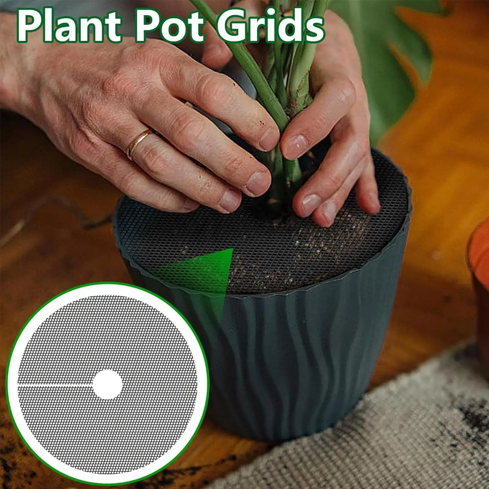 4Pcs Tree Mulch Rings Flower Pot Plant Moisturize Protector Mats Breathable Weeds Barrier Gardening Plant Cover Cushions