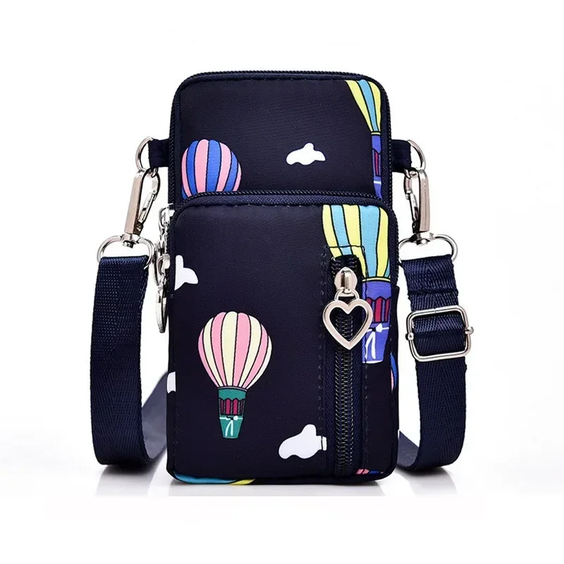 Bag New Mobile Phone Female ThreeLayer Mini ShoulderMessenger Wrist Change Key Storage Arm Bag