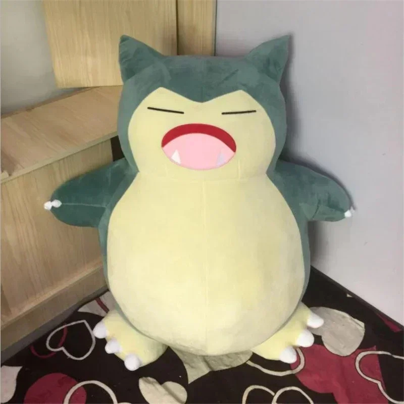 200cm Giant Snorlax Skin Plush Toy Cover Anime Pocket Plushies Pillow Cartoon Soft  Case with Zipper Peluche Children Home