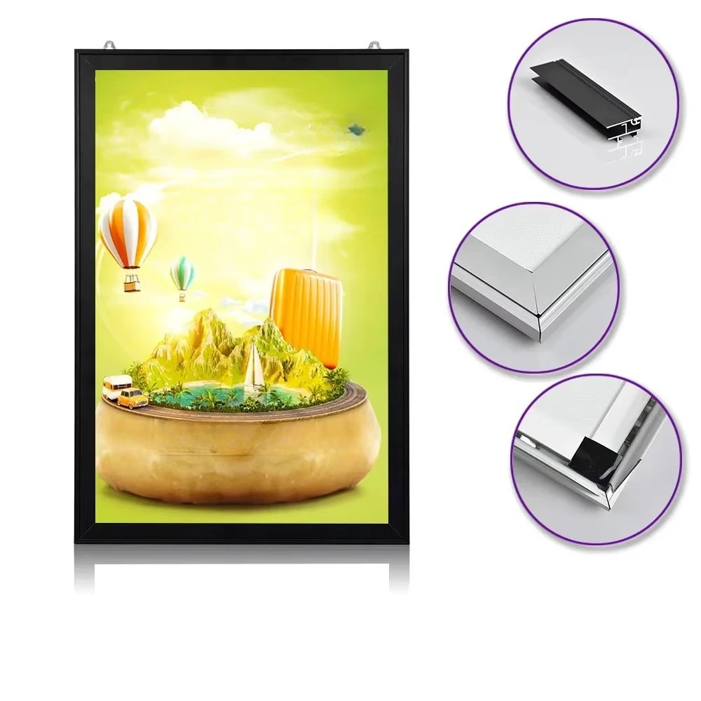A4 A3 A2 A1 Outdoor Indoor Advertising Super Slim Light Box Advertising Light Boxes Crystal Led Light Box for Advertising view 3