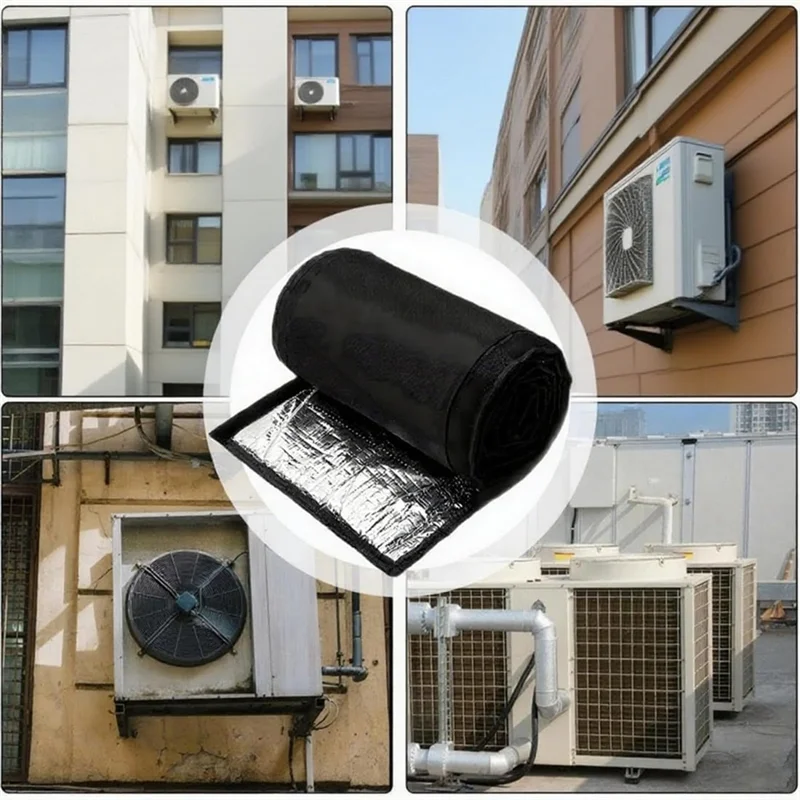 Изоляционные крышки для труб ABKY-AC, 2 упаковки для наружных 3-слойных медных изоляционных крышек для труб HVAC, 72X10,2 дюйма, Оксфорд