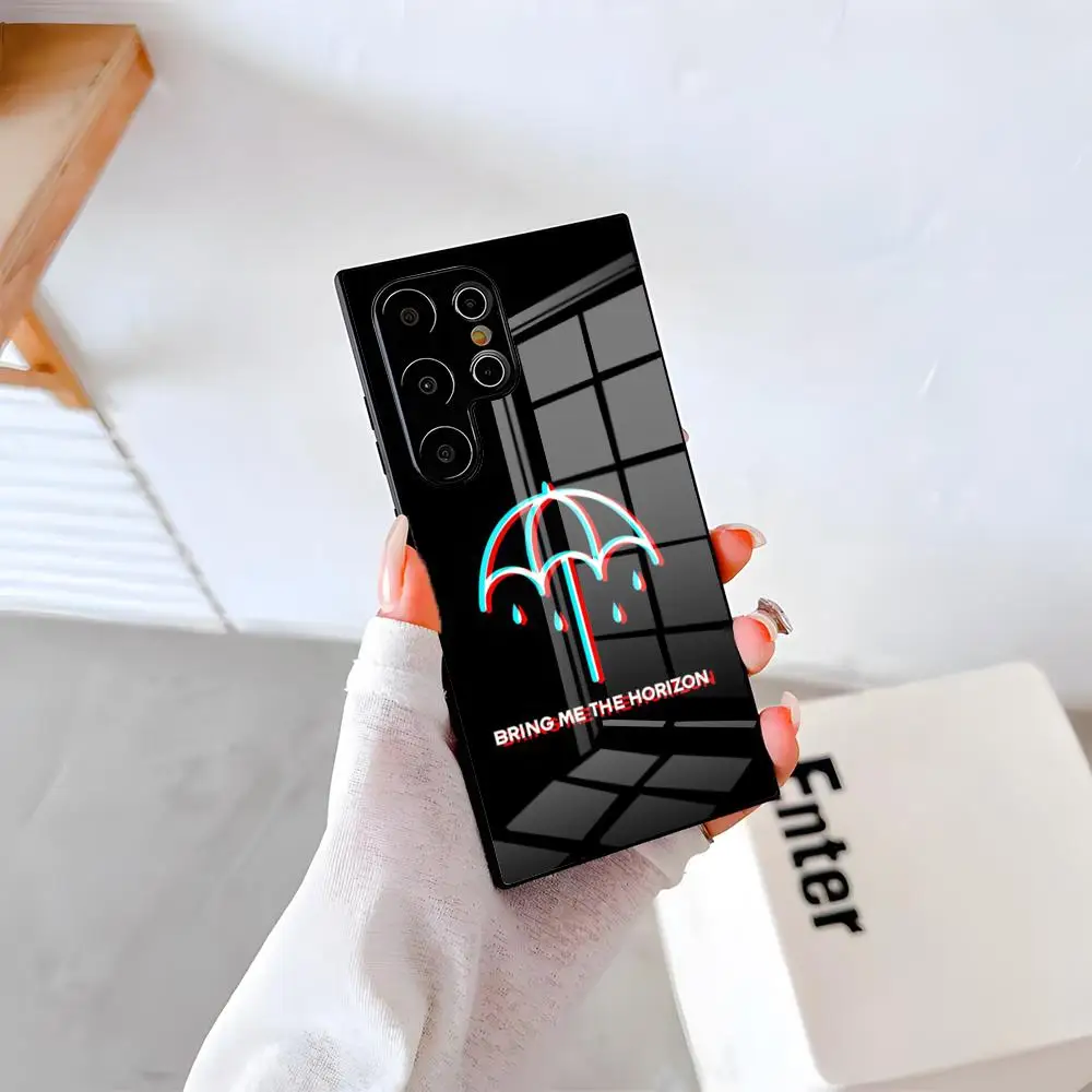 Band Bring Me The Horizon Phone Case For Samsung A57 A37 A33 5G A54 A36 A35 A56 A52 A17 Shockproof Glass Cover