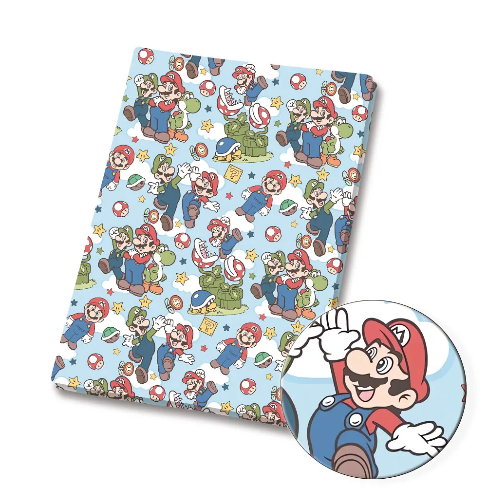 

Mario game Fabric140*50cm Handmade Sewing Patchwork Quilting Baby Dress Home Sheet Printed Fabric Fabric Sewing Kids85587