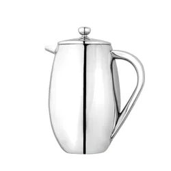 304 Stainless Steel French Press Coffee Pot, Filter Type Kettle, Teapot, Delicate Coffee Maker, 350ml, 800ml, 1000ml, 12oz