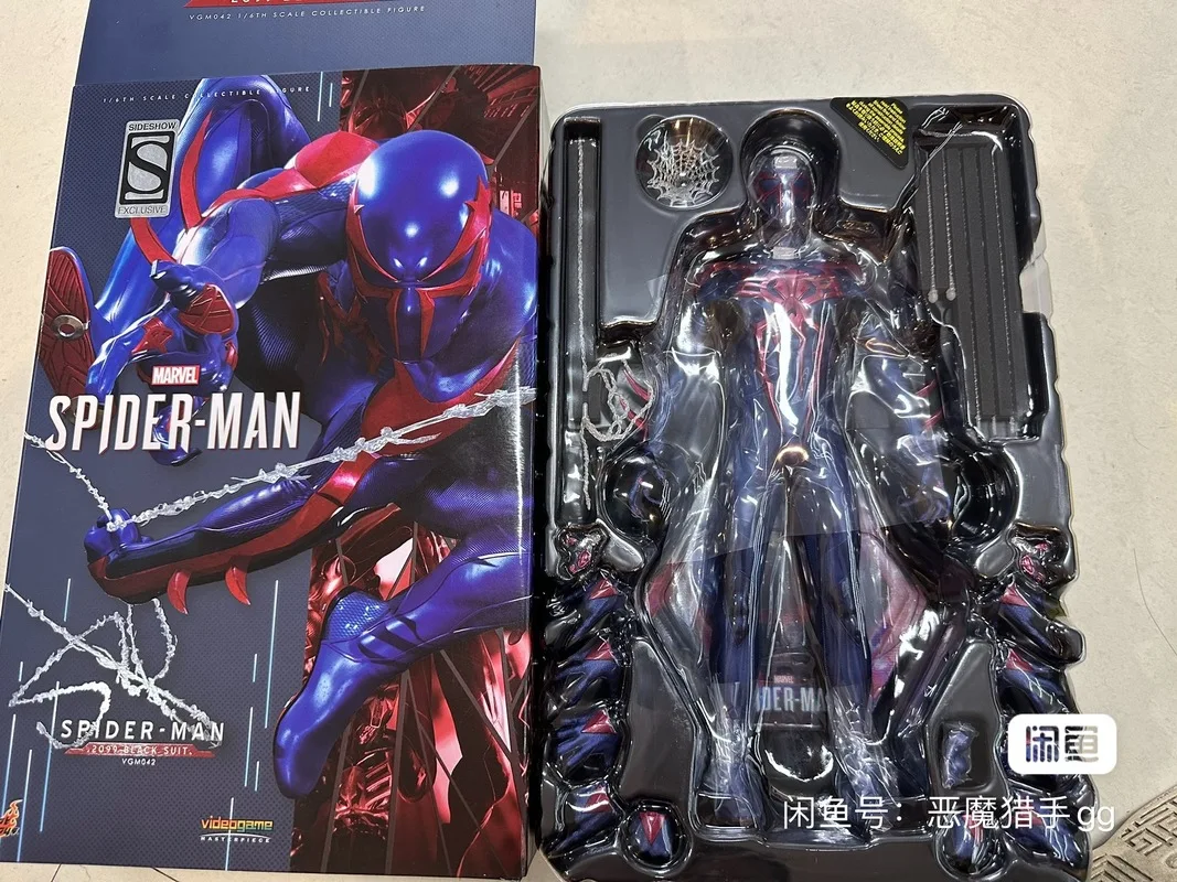 Original 1/6 Spider-Man Action Figures Marvel Model 2099 Black Suit 2020 Venue Figurine Vgm42 Toby Collection Gift Toys